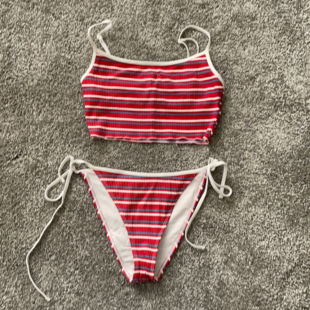 Striped bikini